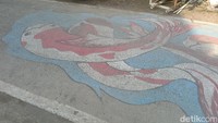 Warga dibebaskan menggambar sepanjang jalan dengan gambar yang tidak melanggar norma