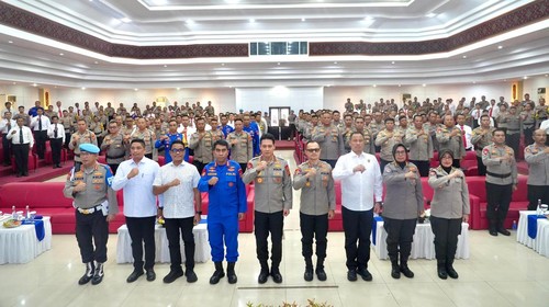 Kapolda Bali Irjen Daniel Adityajaya melakukan kunjungan kerja (kunker) ke Polres Karangasem, Rabu (6/8/2025). (Dok. Polda Bali)