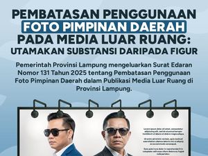 Pemprov Lampung Larang Pasang Foto Gubernur di Baliho, Videotron-Billboard