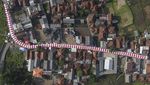 Potret Kain Merah Putih Sepanjang 250 Meter Membentang di Tasikmalaya