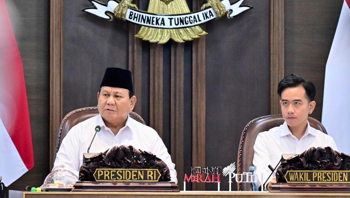 Presiden Prabowo Subianto menggelar sidang kabinet, Rabu (6/8/2025).