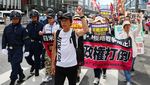 Ribuan Warga Jepang Turun ke Jalan Peringati 80 Tahun Bom Hiroshima