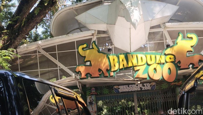 Suasana Bandung Zoo setelah penutupan operasional sementara