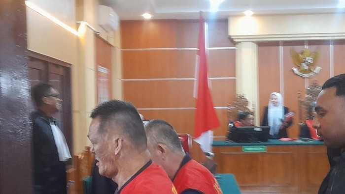 Tikui dan Mafi usai jalani tuntutan dari JPU di sidang narkotika dan TPPU