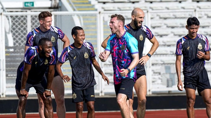 Tim Bhayangkara Presisi Lampung FC saat menggelar latihan unuk menghadapi Super League