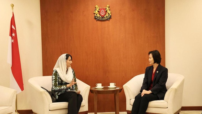 Wakil Menteri Perdagangan RI Dyah Roro Esti melakukan pertemuan bilateral dengan Menteri Negara Perdagangan dan Industri Singapura H.E. Gan Siow Huang, di Singapura, Senin (4/8) lalu.