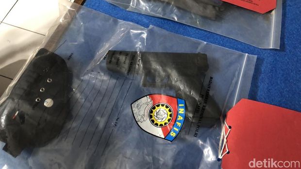 Airgun yang digunakan penembak bakul layangan di Minggiran, Jogja disita polisi, Kamis (7/8/2025).