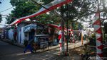 Kain Merah Putih Membentang 1 Km di Gang Sempit Bekasi