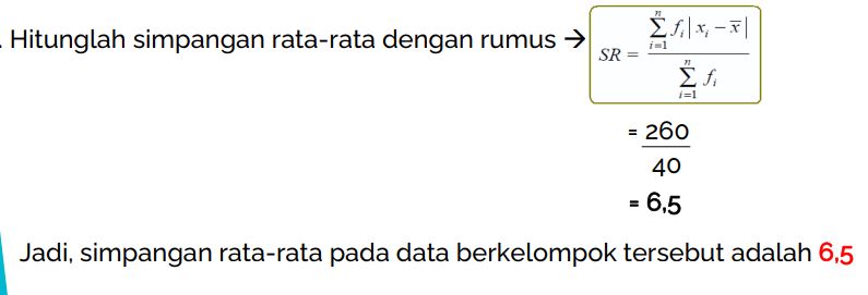 Contoh Soal Rumus Simpangan Rata-rata Lengkap dengan Cara Menghitungnya