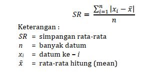 Contoh Soal Rumus Simpangan Rata-rata Lengkap dengan Cara Menghitungnya