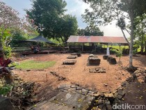 Wujud Bangunan Unik Bentuk Bintang di Candi Bhre Kahuripan Mojokerto
