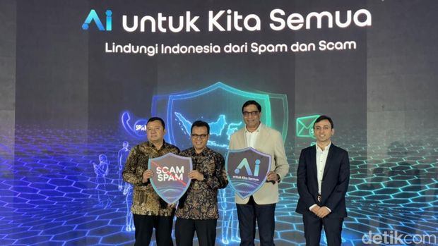 Event AI untuk Kita Semua dari Indosat Ooredoo Hutchison. Acara ini meluncurkan fitur anti spam dan scam untuk melindungi pengguna.