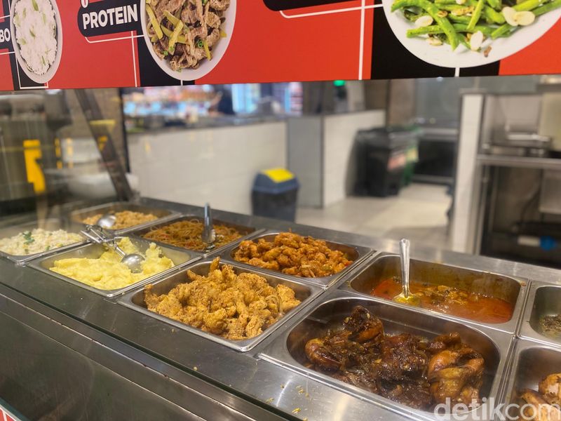 Food Hall Grand Indonesia ada gerai yang menawarkan set buffet seharga Rp 45.000