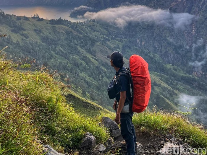 Suasana Gunung Rinjani, Lombok, NTB. (Ahmad Viqi/detikBali).