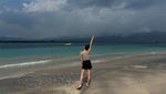 Potret Liburan Haruka Eks JKT48 di Lombok