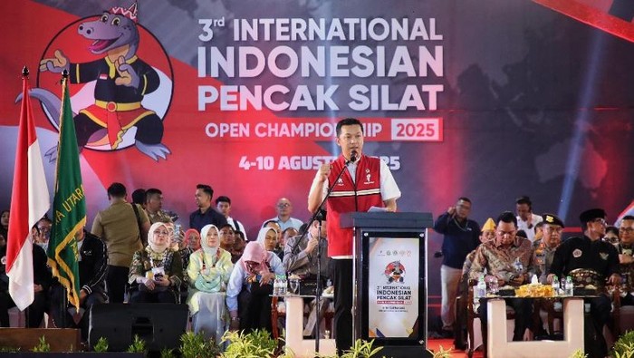 Kejuaraan Silat International di Medan bertajuk The 3rd International Indonesia Pencak Silat Open Championship 2025, 4-10 Agustus.