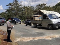 Pemotor di Konawe Tewas Terlindas Truk Tangki BBM, Sopir Diamankan