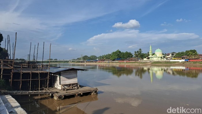 Lokasi acara pacu jalur (Raja Adil Siregar/detikcom)