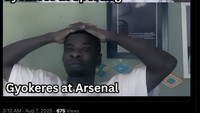 Meme Kocak 'Gyokeres 002' usai Arsenal Dikalahkan Villarreal