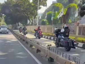 Ulah Moge Konvoi Terobos Busway Berujung Kena Tilang