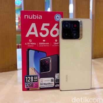 Review Nubia A56: Ponsel Sejutaan Punya Fitur AI