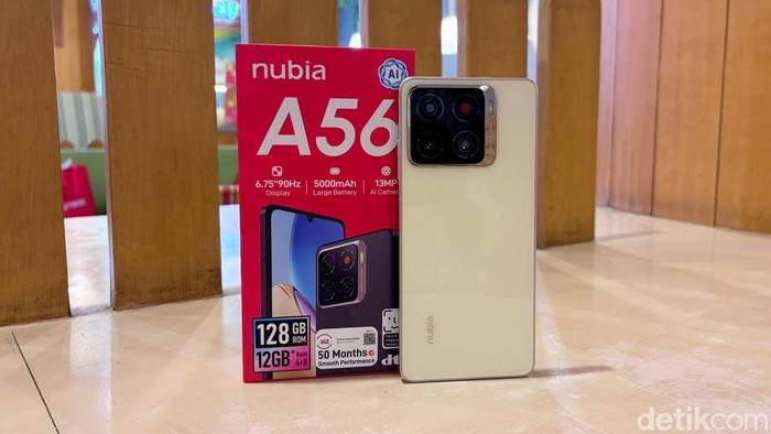 Review Nubia A56: Ponsel Sejutaan Punya Fitur AI