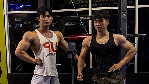 Binaragawan muda asal Indonesia berusia 18 tahun Richard Winata.