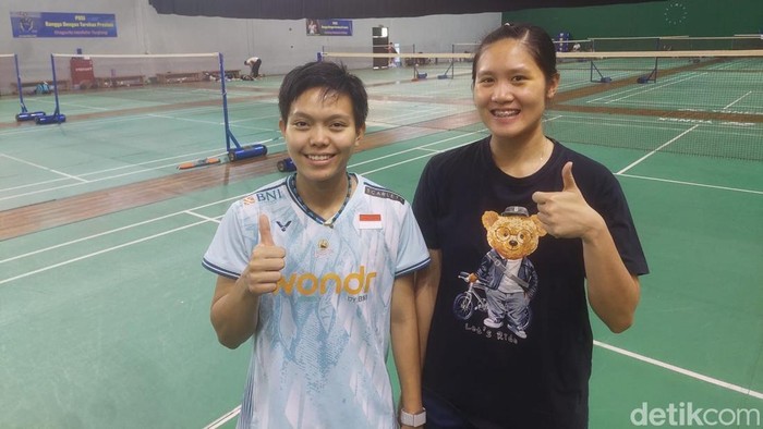 Pasangan ganda putri Indonesia Siti Fadia Silva Ramadhanti/Lanny Tria Mayasari