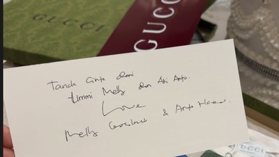 7 Foto Kado Ultah Syahrini Dari Para Artis, Makanan Hingga Barang Branded