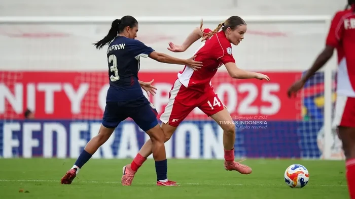 Timnas Putri Indonesia kalah 0-7 dari Thailand dalam laga Piala AFF Wanita 2025.