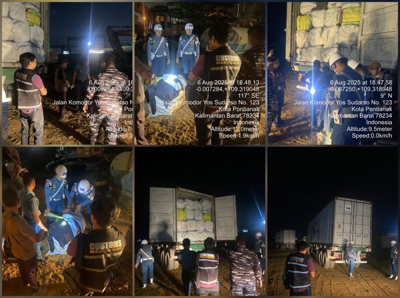 Bea Cukai-Lantamal XII bongkar penyelundupan pakaian bekas ilegal di Kalbar