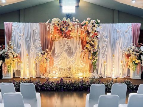 Dekorasi pengajian Nadin Amizah.