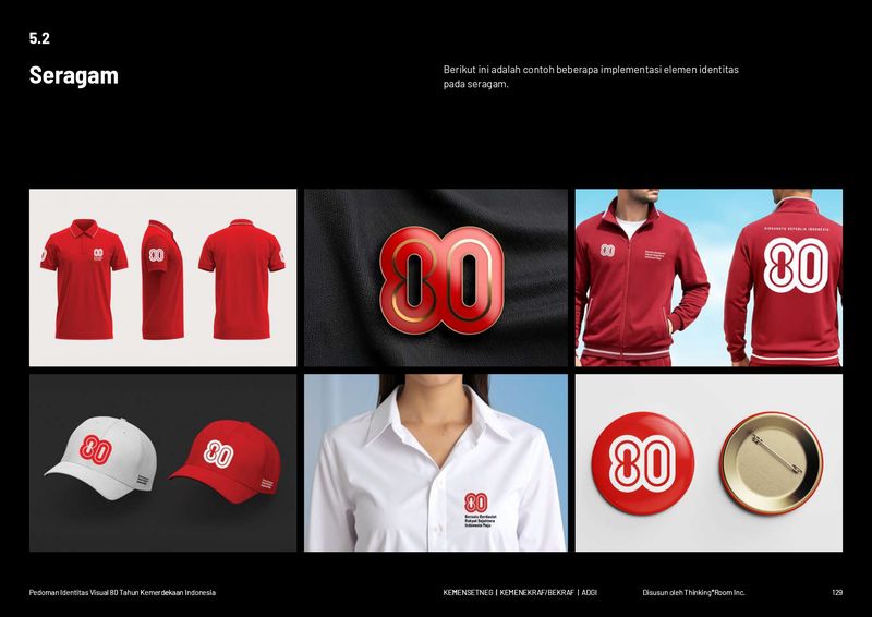 Desain Baju Logo HUT ke-80 RI
