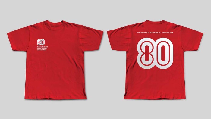 Desain Baju Logo HUT ke-80 RI