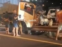 Laka Karambol di Tol Gayamsari Semarang, Polisi: 6 Unit Kendaraan