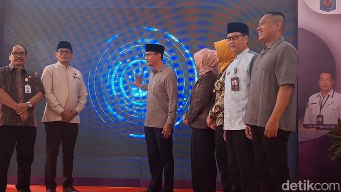 Launching layanann program bayi tabung di RSUD Moh Ruslan Mataram, Jumat (8/8/2025).