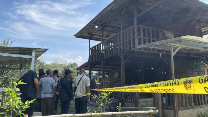 Lokasi ditemukannya jasad korban diduga korban curas di Pangkalpinang.