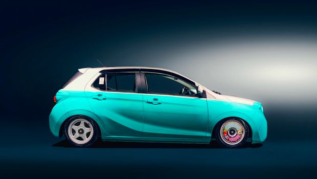 Modifikasi Daihatsu Ayla GH Style bergaya kalcer