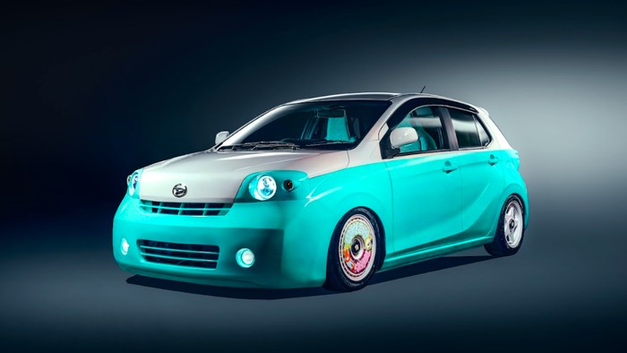 Modifikasi Daihatsu Ayla GH Style bergaya kalcer