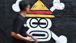 Mural One Piece Jumbo Mejeng di Dinding Bekasi