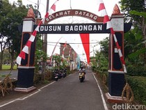 Semarak HUT RI, Kampung di Magelang Ini Pasang Bendera Merah Putih 100 Meter