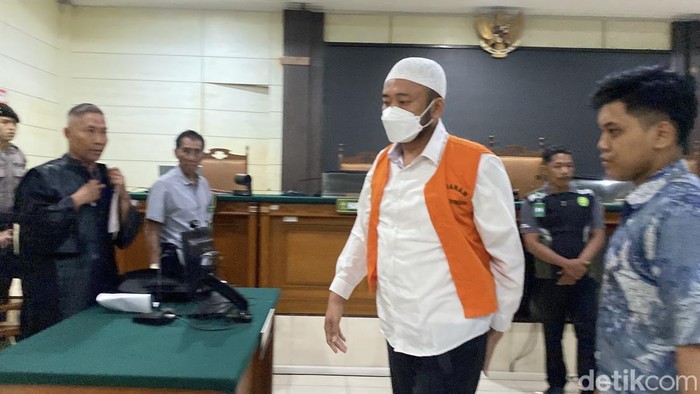 Suasana sidang putusan kasus penembakan Gamma oleh Aipda Robig Zaenudin di Pengadilan Negeri (PN) Semarang, Kecamatan Semarang Barat, Kota Semarang, Jumat (8/8/2025).