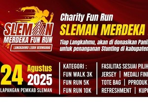 Rayakan Kemerdekaan, Ikut Charity Fun Run Sleman Merdeka Fun Run 2025!