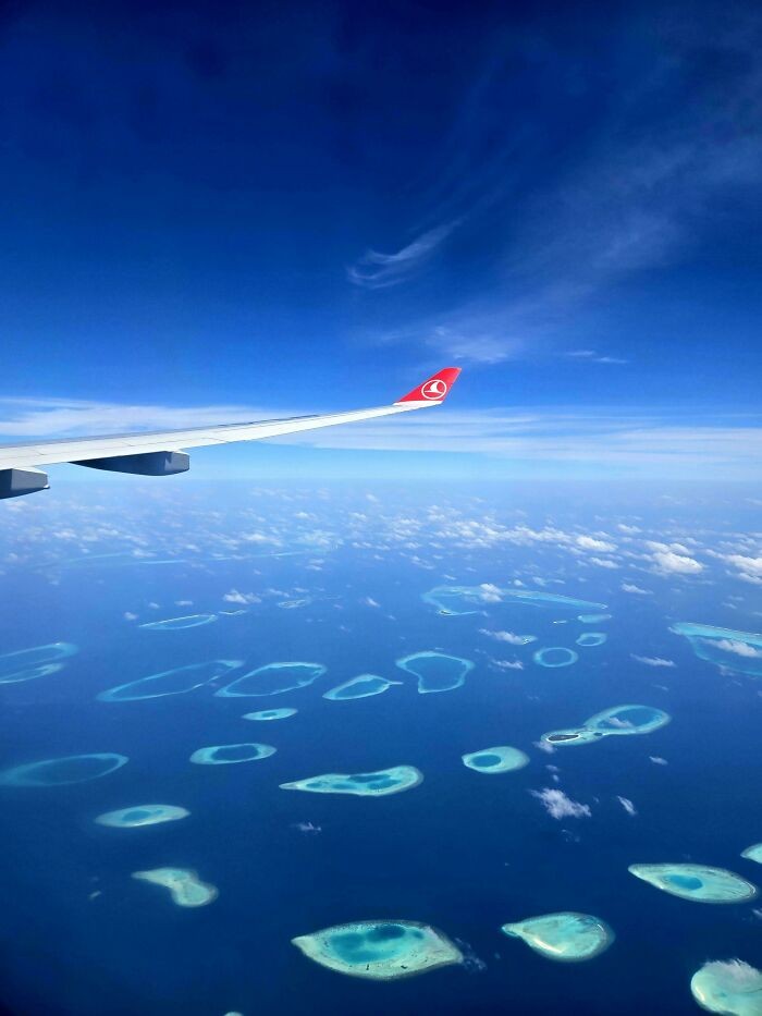 Penampakan Maldives dari atas udara