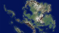 Seperti ini bentuk benua Antartika jika lapisan esnya mencair semua menurut ahli Geografi. (dok. boredpanda)