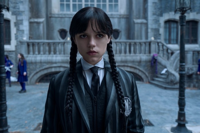 Wednesday: Season 2 Part 1 Wednesday. Jenna Ortega as Wednesday in episode 202 of Wednesday. Cr. Jonathan Hession/Netflix Β© 2025