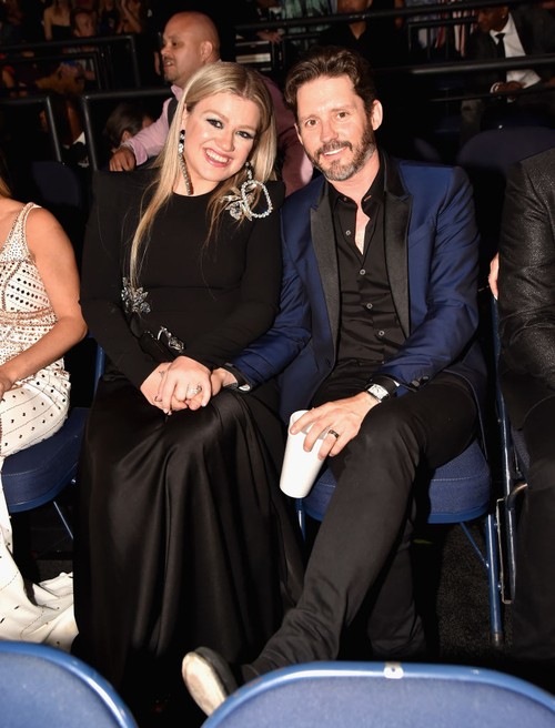 NASHVILLE, TN - JUNE 06:  Kelly Clarkson and Brandon Blackstock attend the 2018 CMT Music Awards at Bridgestone Arena on June 6, 2018 in Nashville, Tennessee.  (Photo by Jeff Kravitz/FilmMagic)