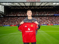 2. Benjamin Sesko – Dibeli 73,7 juta paun dari RB Leipzig tahun 2025. Foto: Manchester United via Getty Imag/Ash Donelon