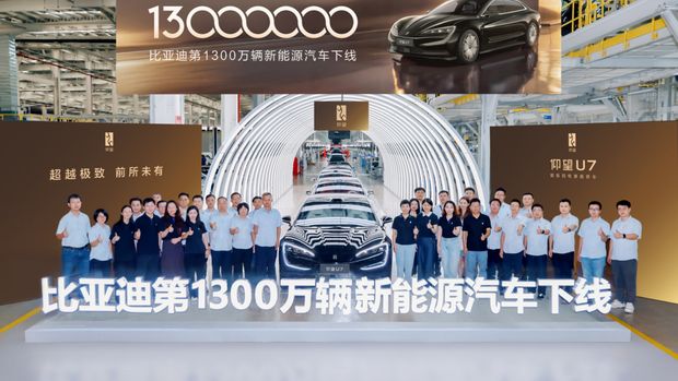 BYD produksi 13 juta mobil NEV.