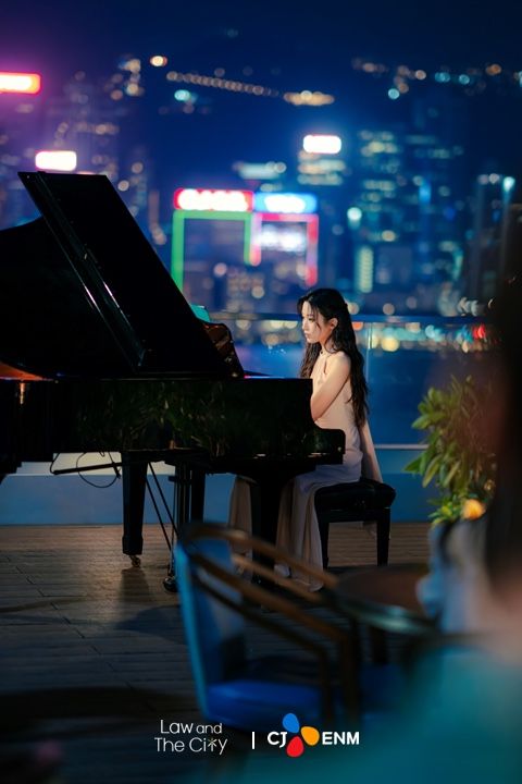 Adegan Drama Korea Law And The City syuting di Hong Kong.
